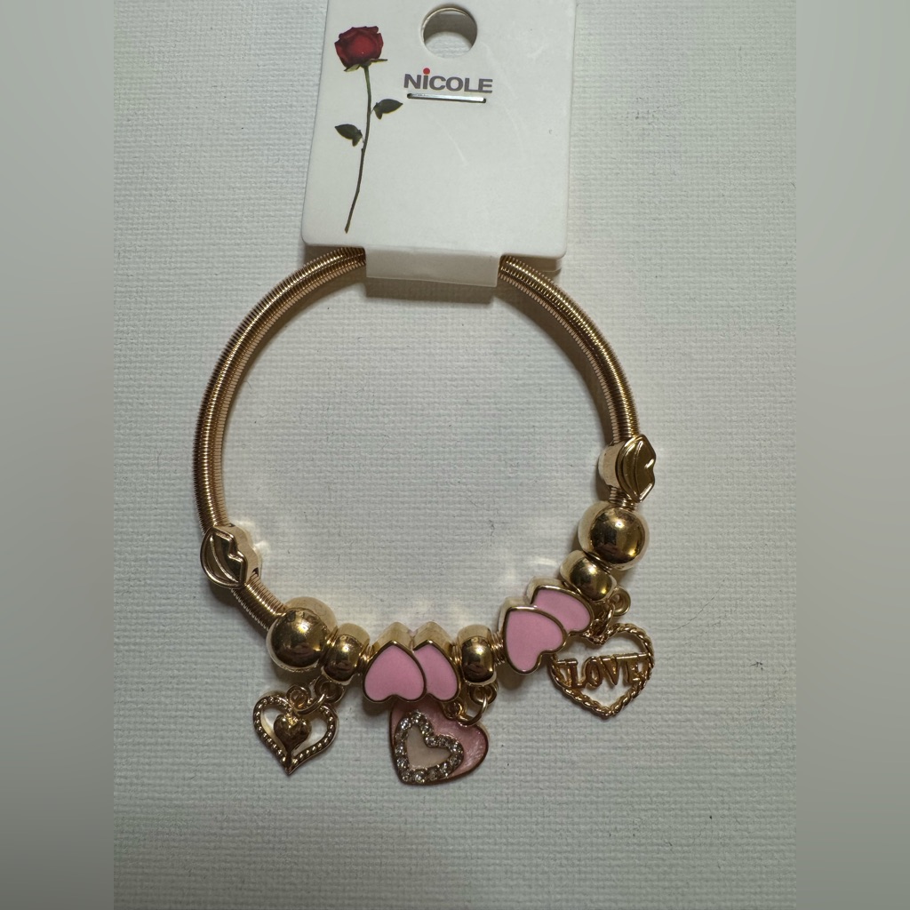 New Nicole Heart Snake Bracelet